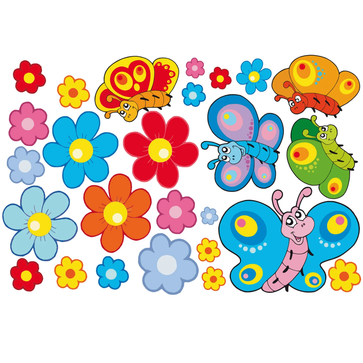 Happy Butterflies Wall Sticker Set - Image 2