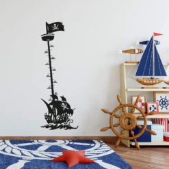Measuring Bar Pirate Ship - Wall Sticker