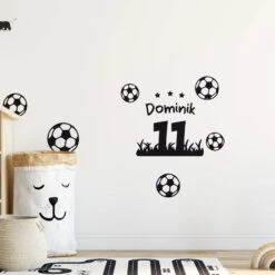 Football + Name Wall Sticker