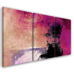3-piece Canvas Print, Mrs. Glamour