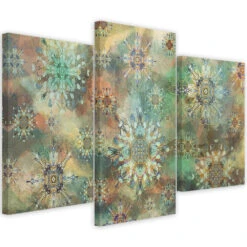 Canvas Print 3 Pieces, Mosaic Of The Stars