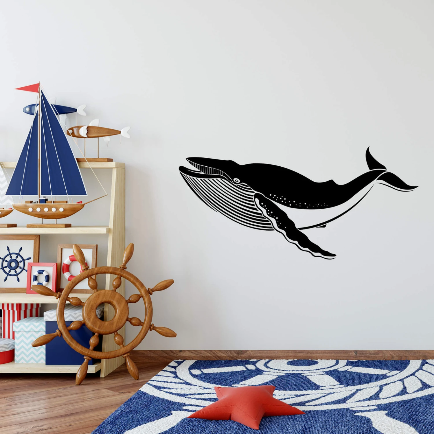 Blue Whale Wall Sticker