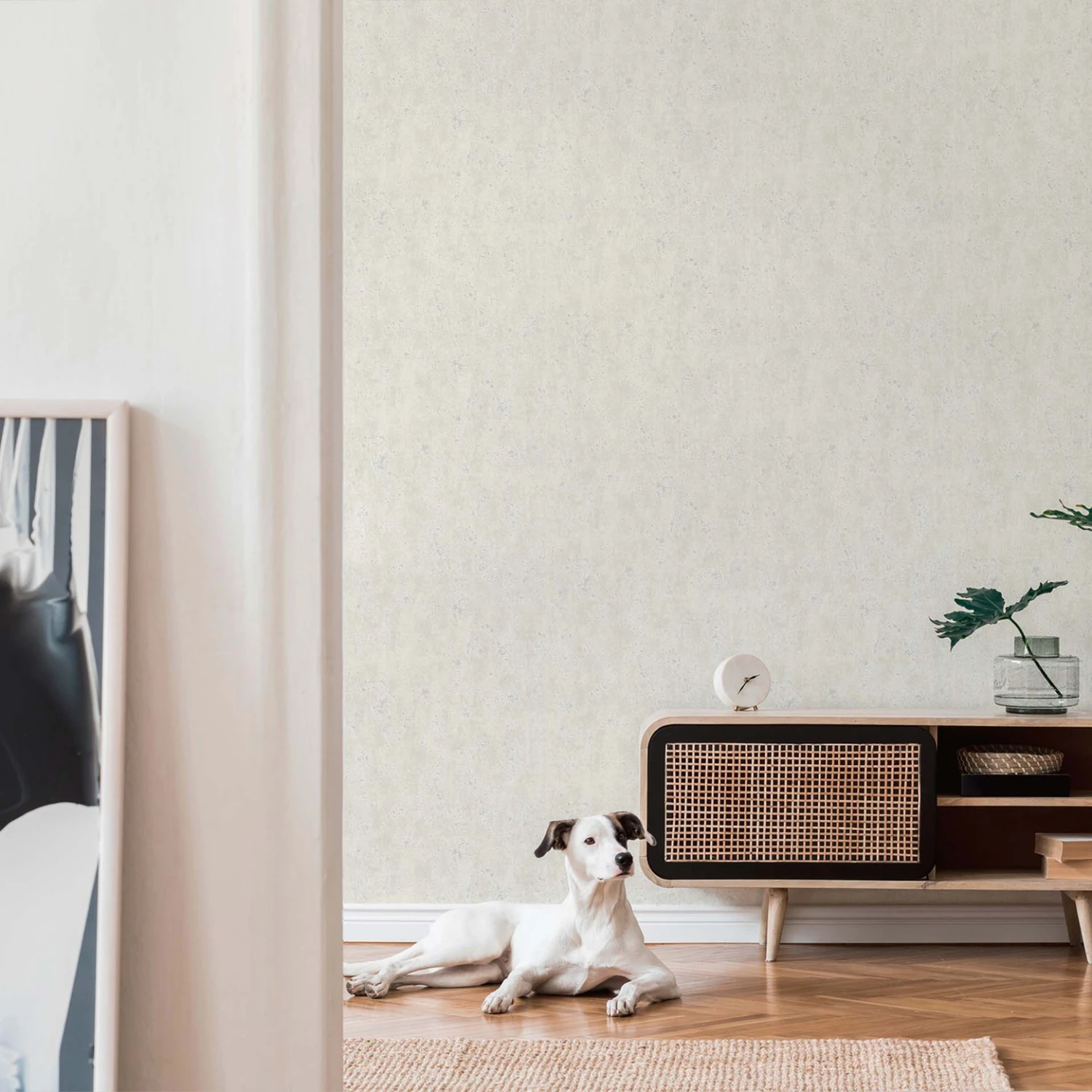 Wallpaper Plaster Optics White Grey - Non-woven Wallpaper A.S. Création - Image 5