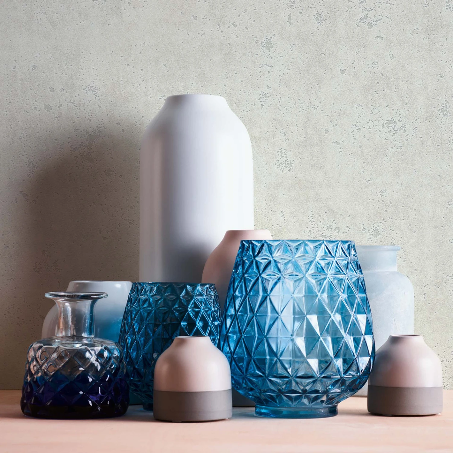 Wallpaper Plaster Optics White Grey - Non-woven Wallpaper A.S. Création