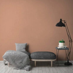 Unit Wallpaper Orange - Non-woven Wallpaper Plain - A.S. Création