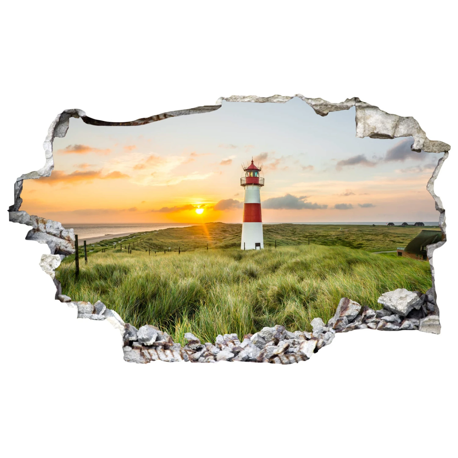 3D Wall Sticker - Light House - Image 2