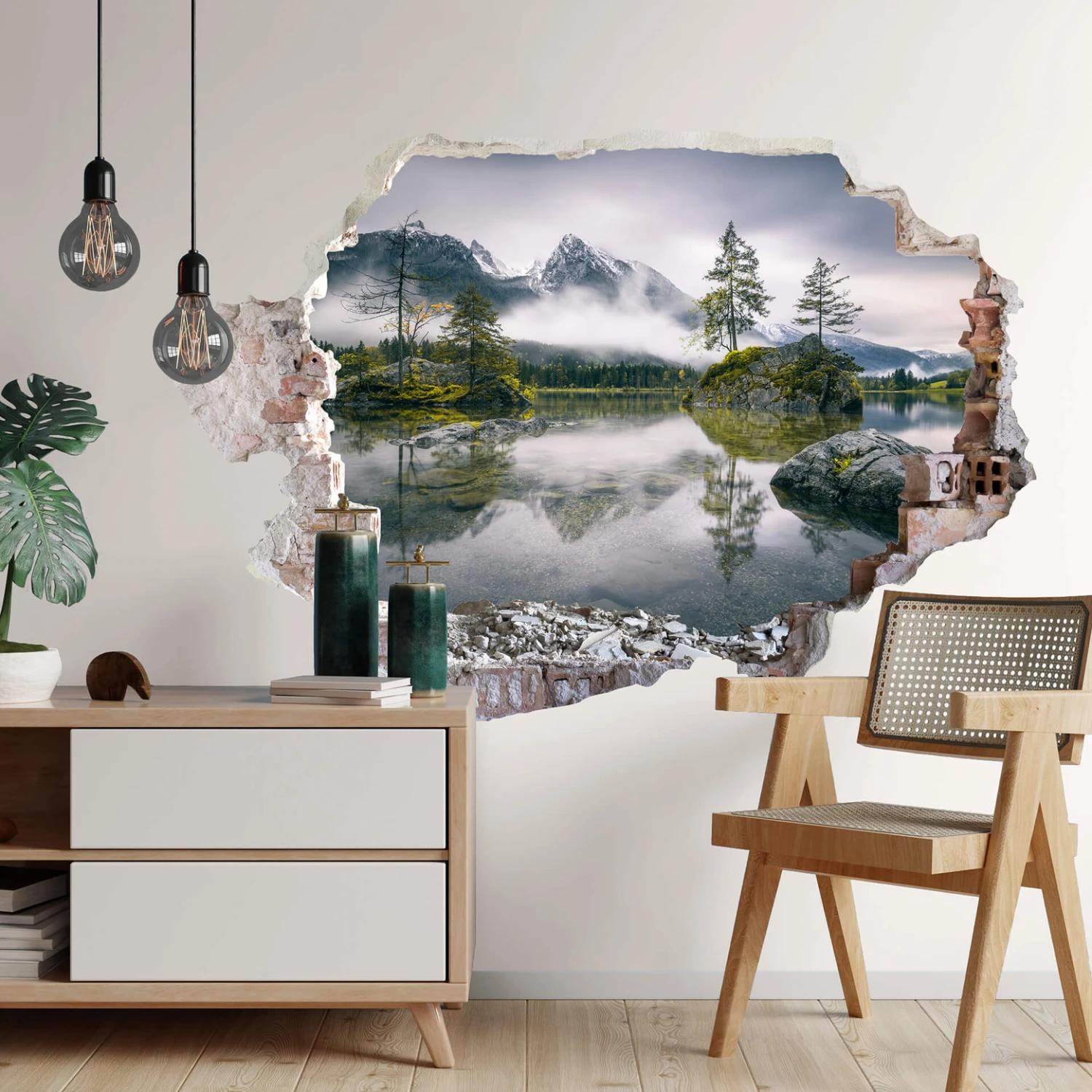 3D Wall Sticker - Wiemer - Foggy Day