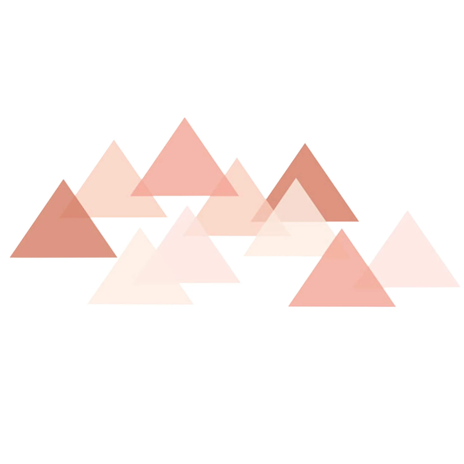 Triangle Cloud - Red Wall Sticker - Image 2