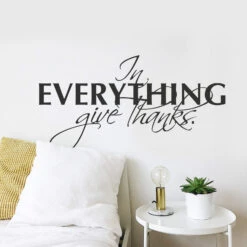 In Everything Give Thanks Wall Sticker