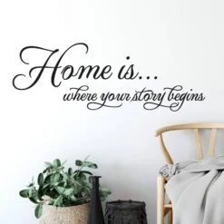Home Is Where Your Story Begins Wall Sticker