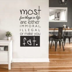 Most Fun Things In Life... Wall Sticker