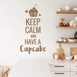 Wall Sticker Keep Calm And Have A Cupcake