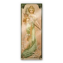 Acrylic Glass Mucha - Seasons: The Spring