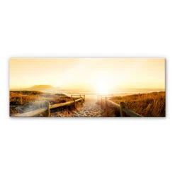 XXL Wall Picture Sunset At The Beach - Panorama