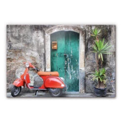 Acrylic Glass Red Scooter