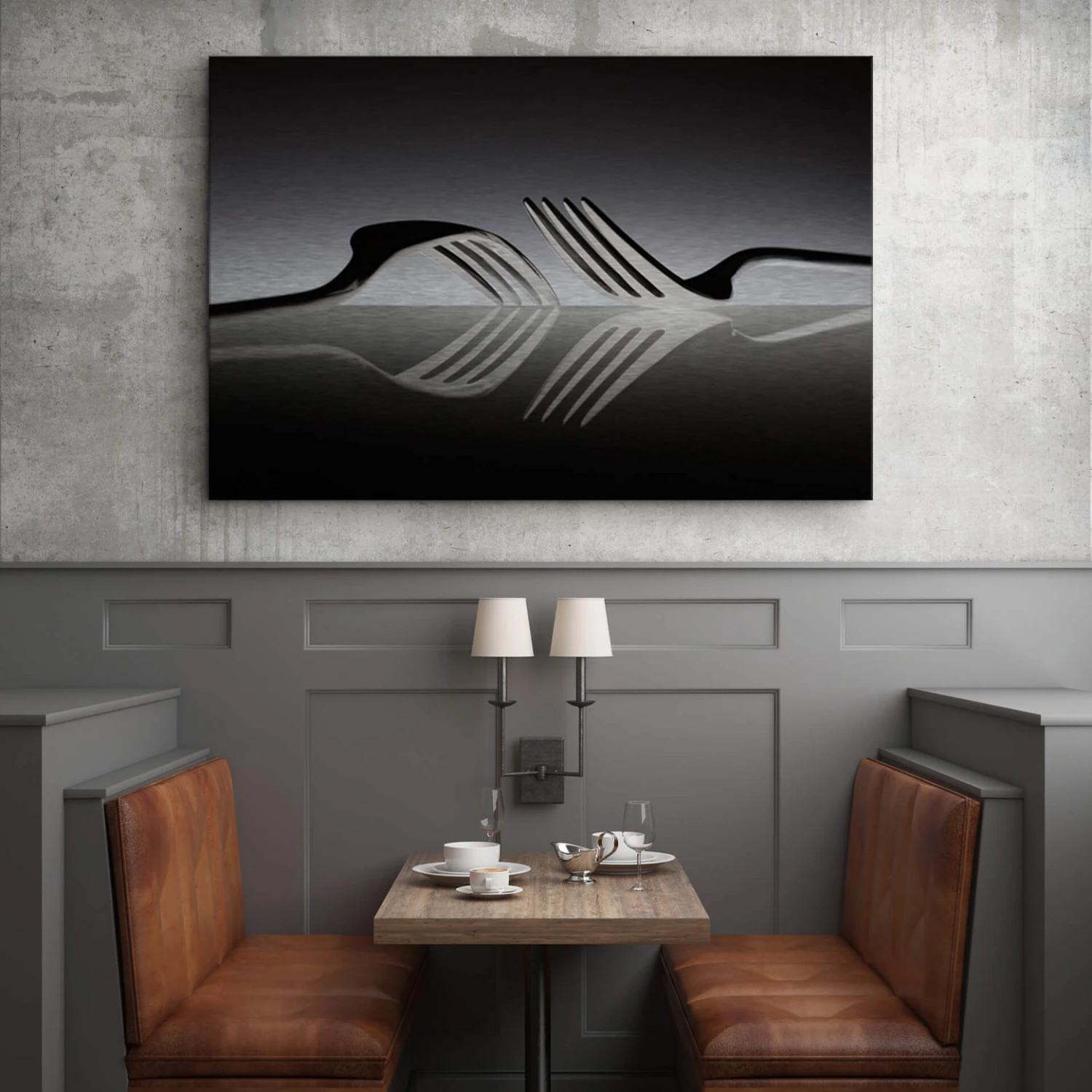 De Kogel- Silverware Reflection Aluminium Print - Image 2