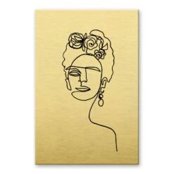 Alu-dibond Gold Effect - Hariri - Frida Kahlo