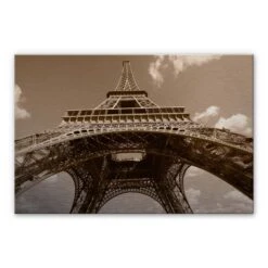 Eiffel Tower Perspective Aluminium Print