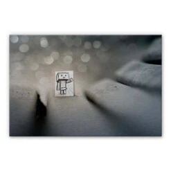 Alu-Dibond Silver Effect Heine - Be My Friend