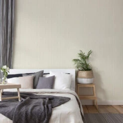 Blown Vinyl Wallpaper In Cream A.S. Creation Non-woven Wallpaper Light Textured Plain Wallpaper