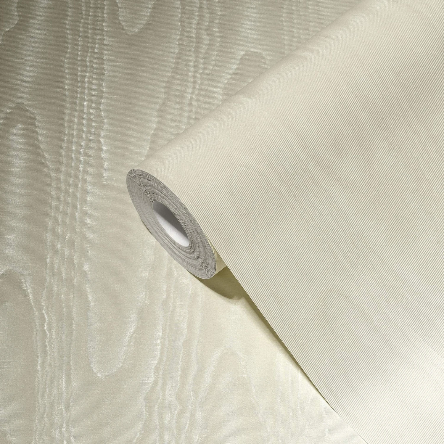 Blown Vinyl Wallpaper In Cream A.S. Creation Non-woven Wallpaper Light Textured Plain Wallpaper - Image 2