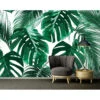 Designwalls Wallpaper In Green And White Non-woven Wallpaper Palm Leaves Palms 0
