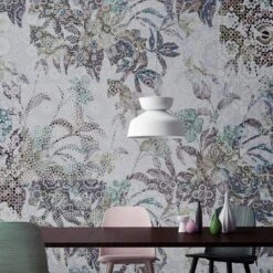 Livingwalls Photo Wallpaper Walls By Patel Mosaic Leaves 1