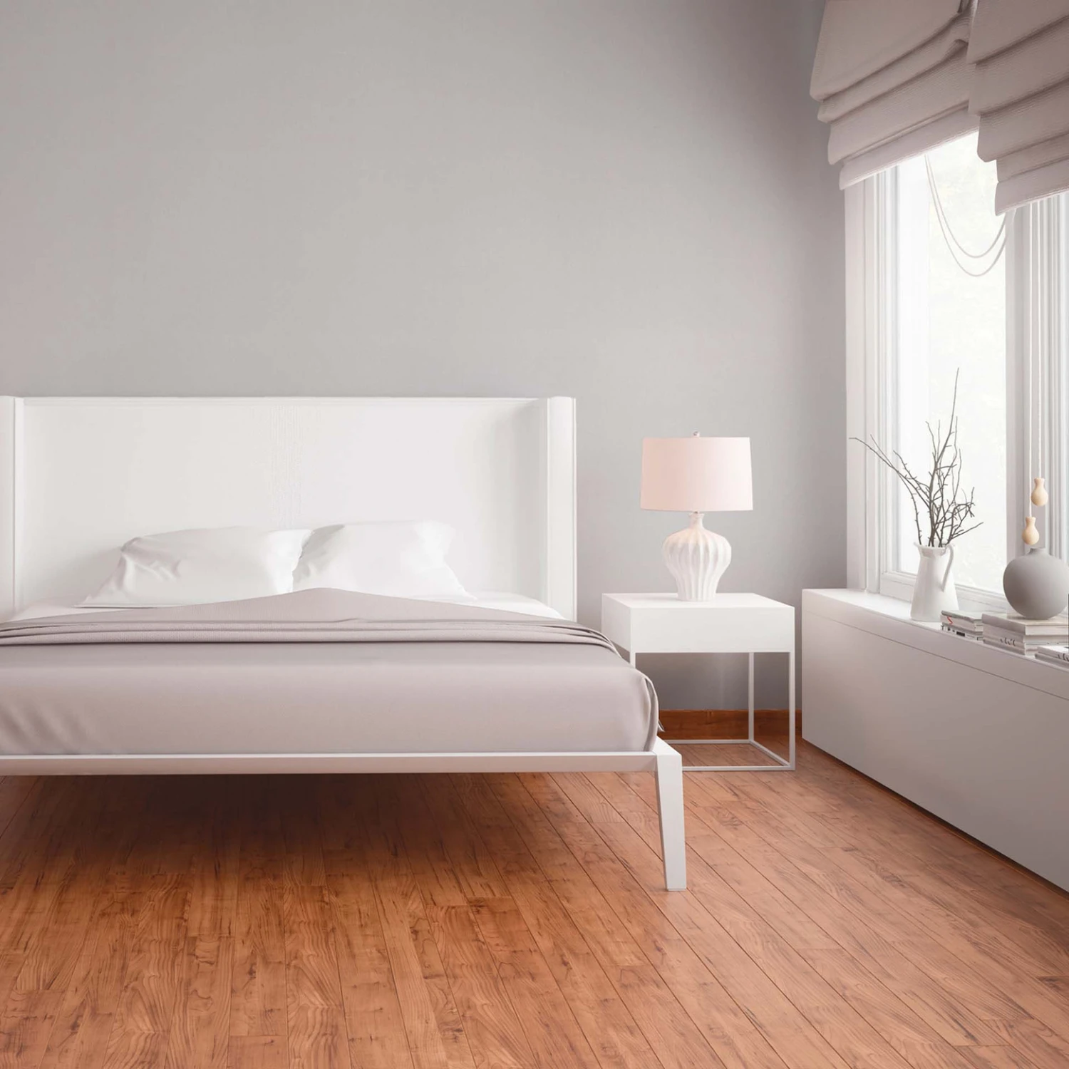 Grey Unit Wallpaper In Matt Non-woven Wallpaper Hygge With Light Structure - Image 4