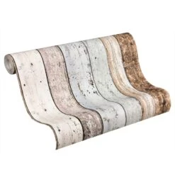 A.S. Création Non-woven Wallpaper Best Of Wood`n Stone 2nd Edition Beige, Blue, Brown