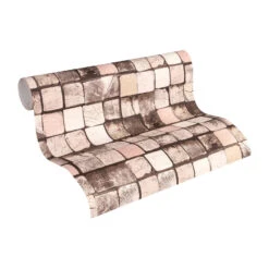 A.S. Création Non-woven Wallpaper Best Of Wood`n Stone 2nd Edition Brown, Cream, Pink
