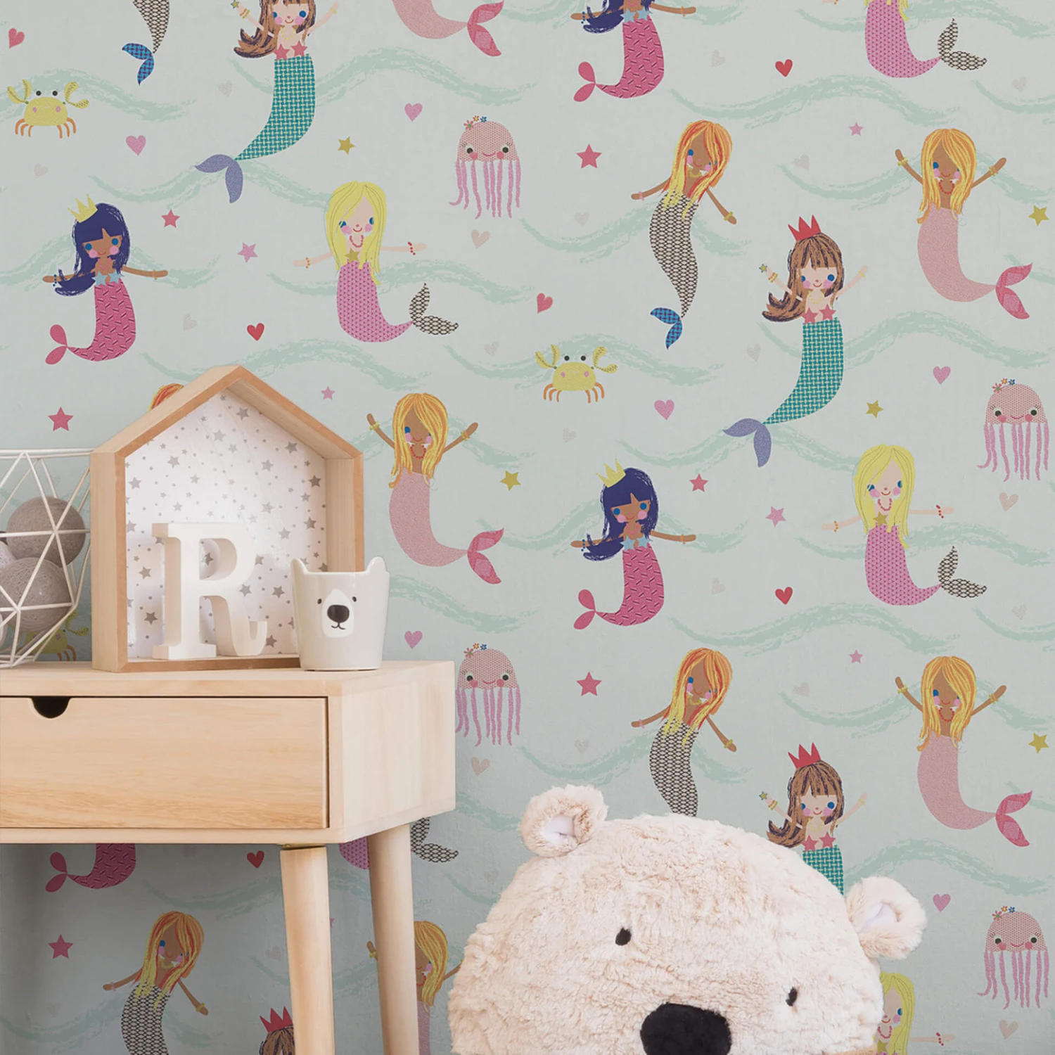 A.S. Création Paper Wallpaper Boys & Girls 5 Blue, Multicolored, Green - Image 3