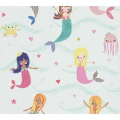 A.S. Création Paper Wallpaper Boys & Girls 5 Blue, Multicolored, Green