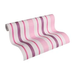 A.S. Création Paper Wallpaper Boys & Girls 5 Pink, Purple, White