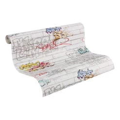 A.S. Création Paper Wallpaper Boys & Girls 4 Colourful, White