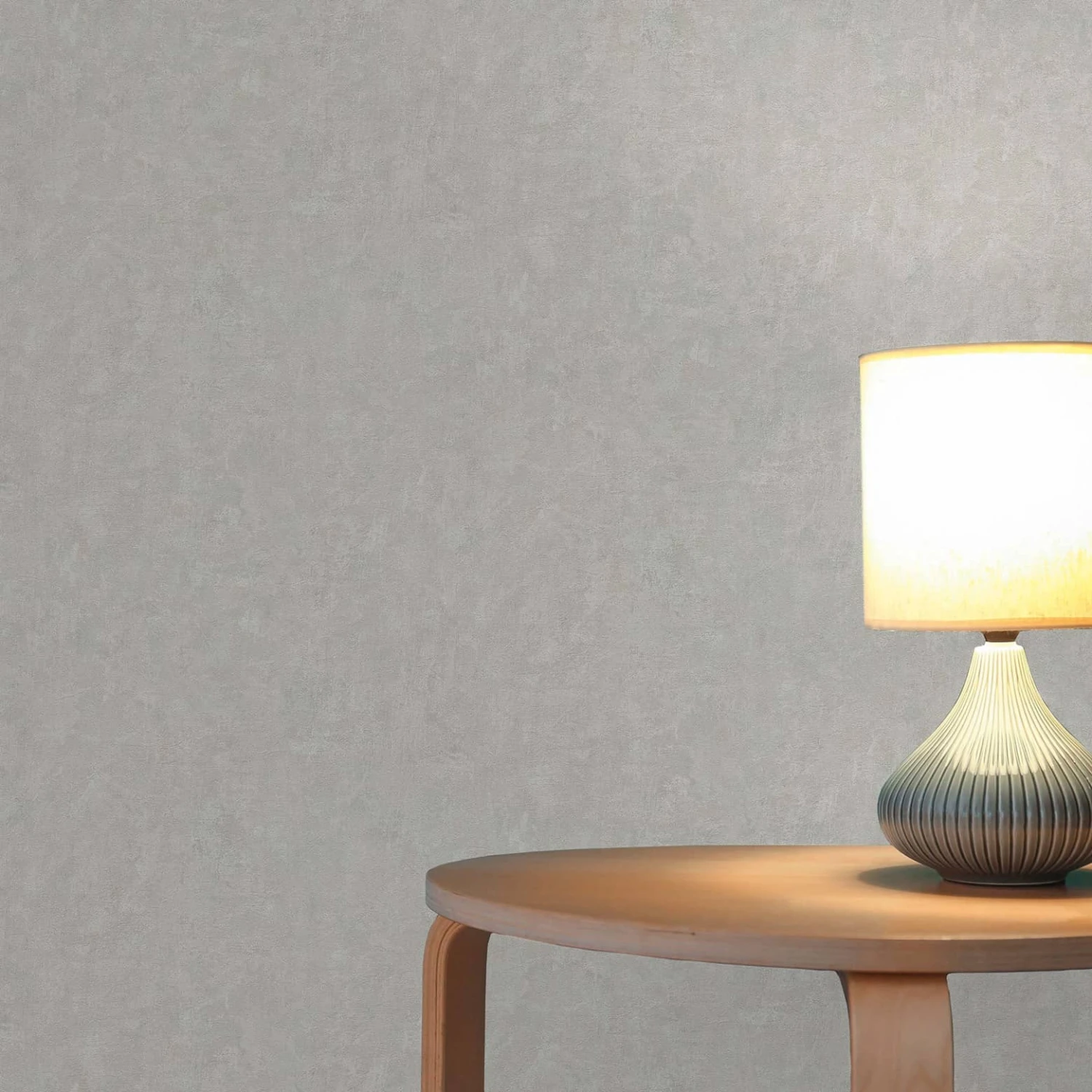 Plain Wallpaper Used Look - Non-woven Wallpaper Plain From A.S. Création Grey PVC-free 386393