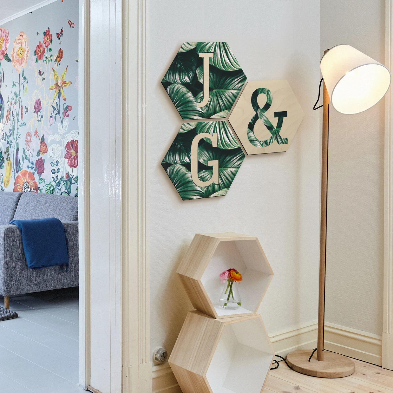 Hexagon - Birch Veneer - Urban Jungle Letters - Image 2