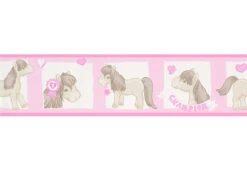 A.S. Création Borders Boys & Girls 4 Beige, Pink, Red