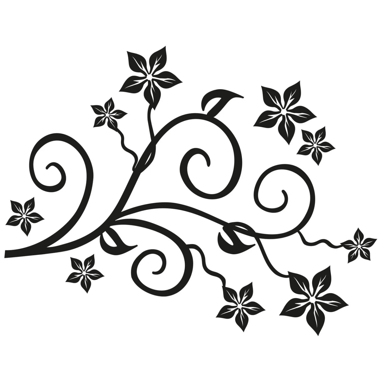 Flowers Incl. 3 Photo Frames Wall Sticker - Image 2