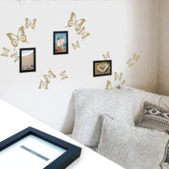 Butterflies Incl. 3 Photo Frames Wall Sticker