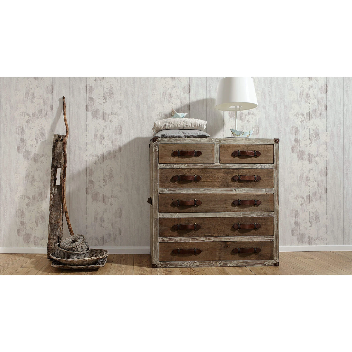 Brigitte Home Non-woven Wallpaper Brown, Cream, Metallic - Image 4