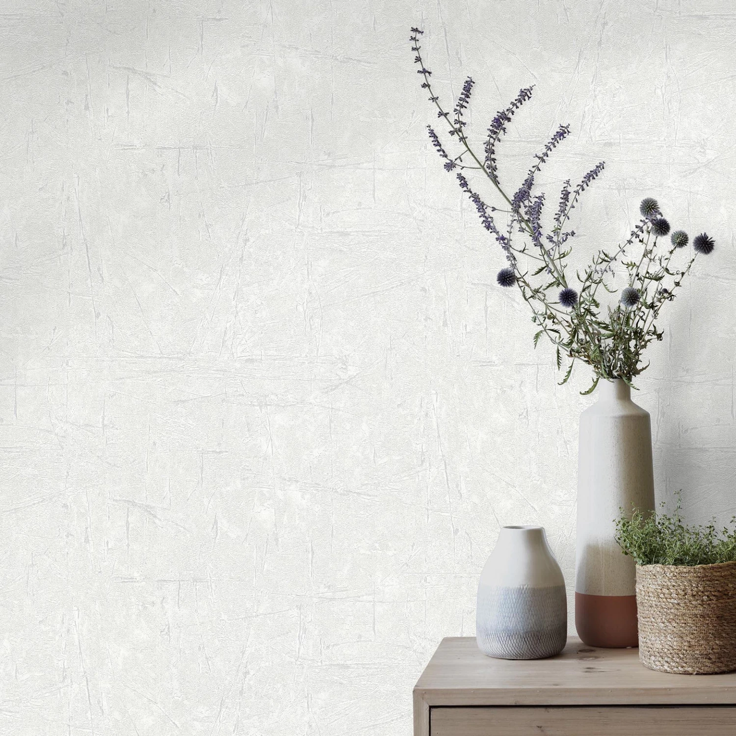 Erismann Non-woven Wallpaper Focus White - Image 4