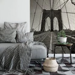 Brooklyn Bridge Perspective - Photo Wallpaper