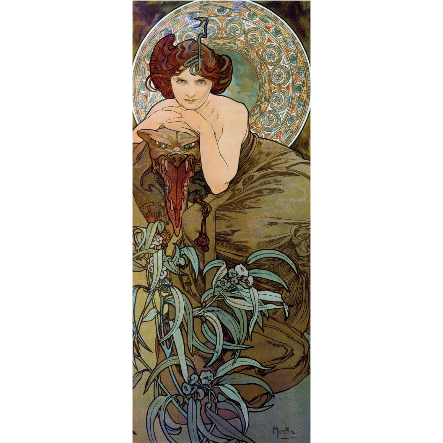 Mucha - Emerald - Photo Wallpaper - Image 2
