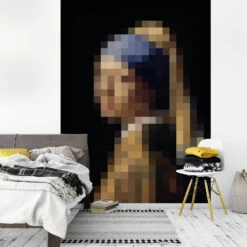 Photo Wallpaper Girl With Pearl Pixelart