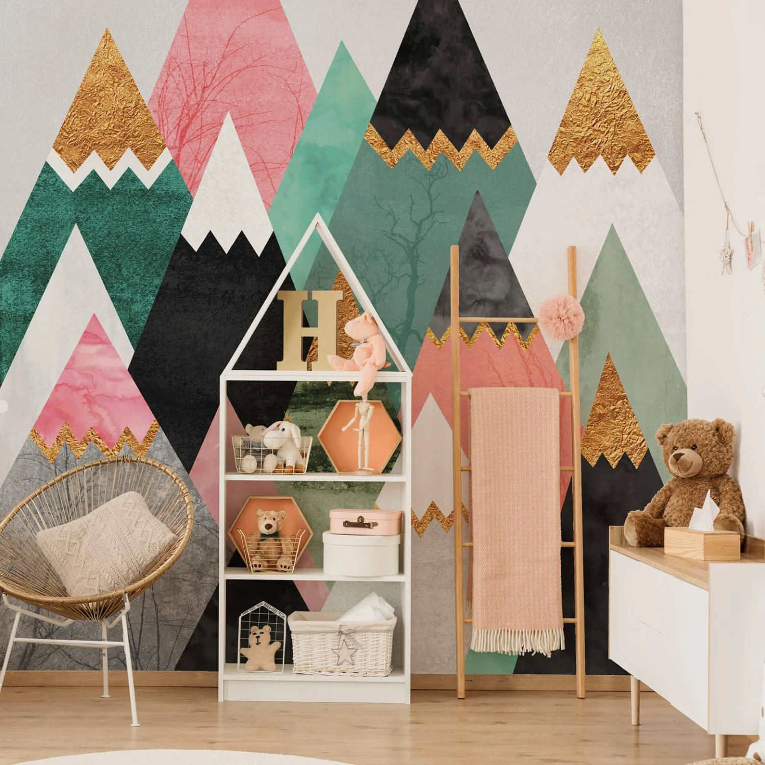 Photo Wallpaper Fredriksson - Colourful Mountains