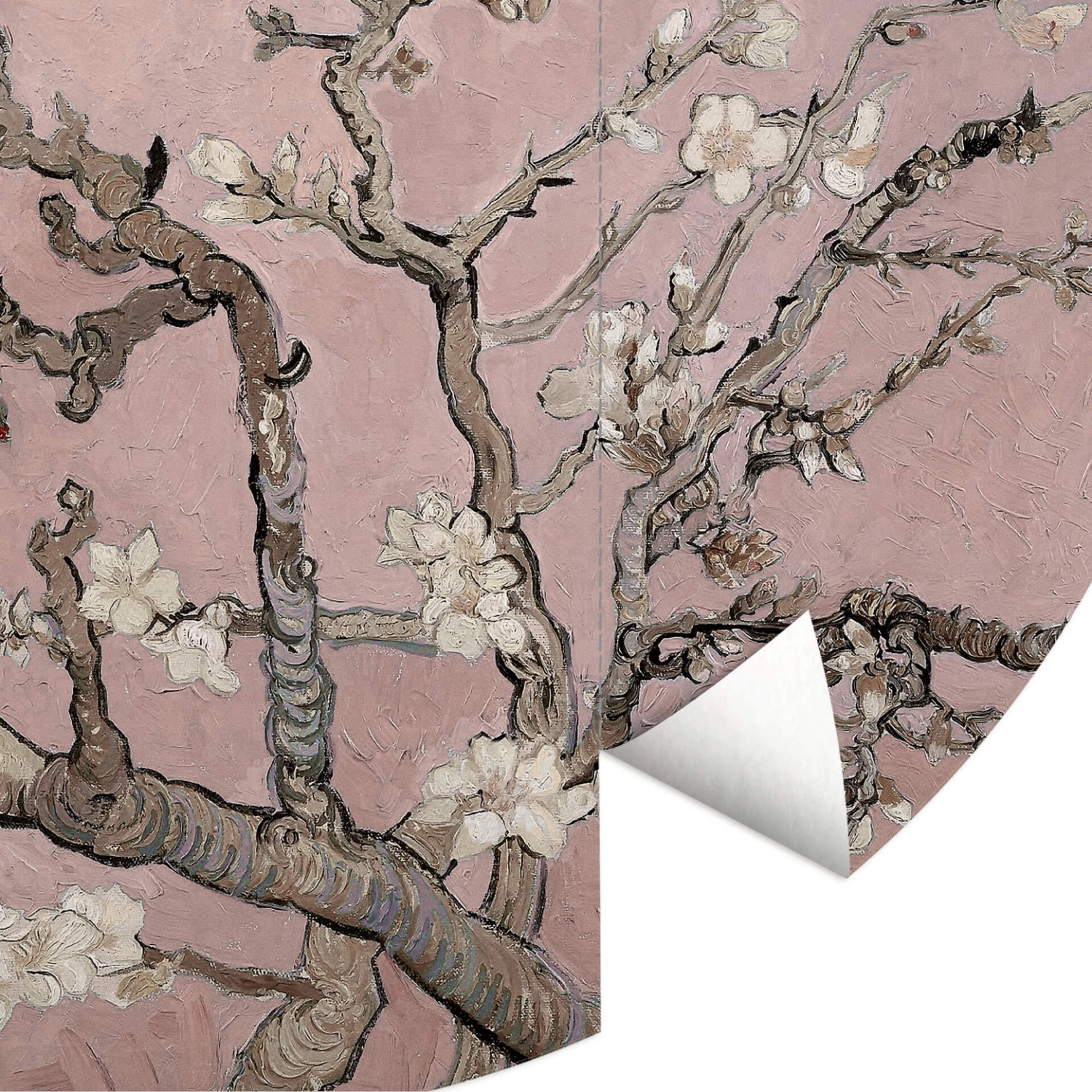 Round Wallpaper Van Gogh - Almond Blossom Rosé - Image 3