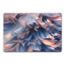 Glass Print Feathers