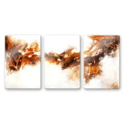 Fedrau - Liquid Gold 02 Glass Art (3 Parts)