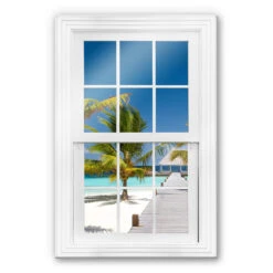 Trompe L'oeil Glass Print - Way To Paradise