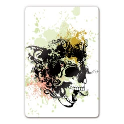 Skull Tribal Glass Art